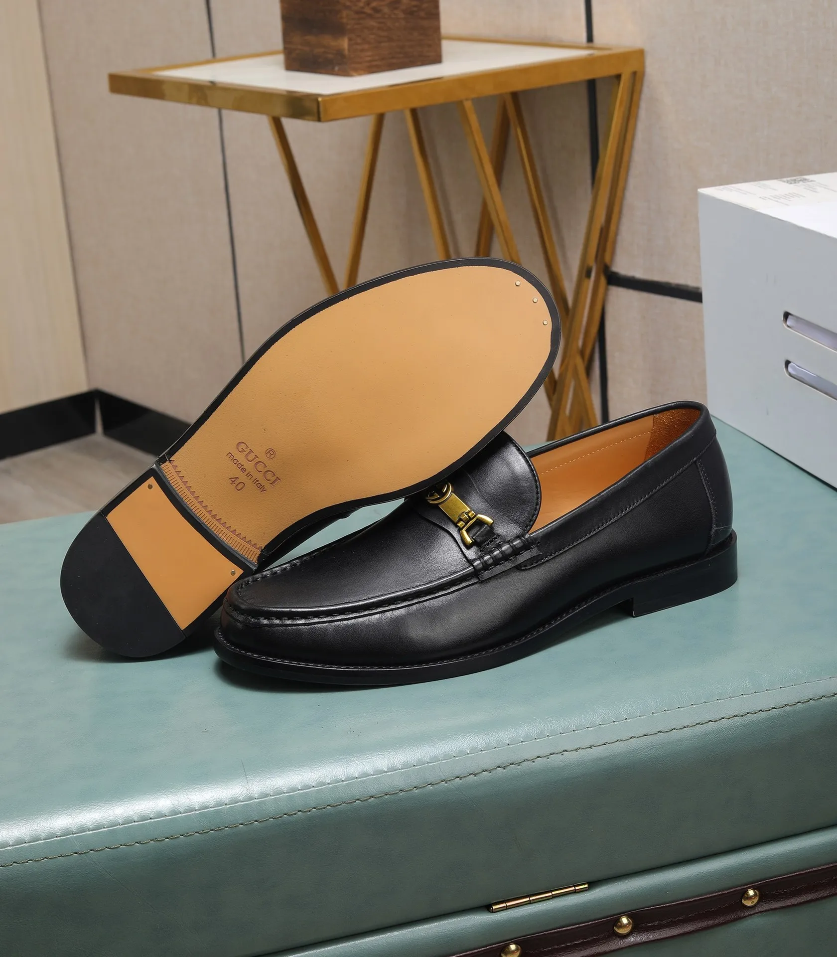 Men's shoes 💰580 📛📛Original (water-dyed cow lining) Gucci GUCCI official website formal shoes 🌀 Italian 🇮🇹 imported cowhide ➕ top imported water-dyed cowhide lining 💋 fine handmade original bottom, the real thing looks better when photographed in person Standard size 38-44